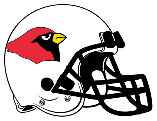 Ball State Cardinals 1985-1989 Helmet Logo Sticker Heat Transfer